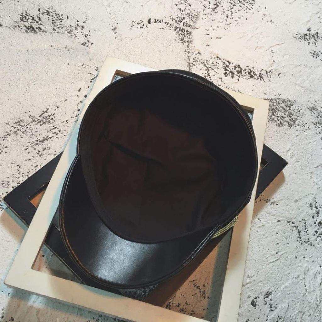 Кепка газетчика WHITE FANG Cold CA061, Осень/Зима, Защита, Кожа, Ремень, Шляпа, Кепка, Стильная, Женская, (черный)