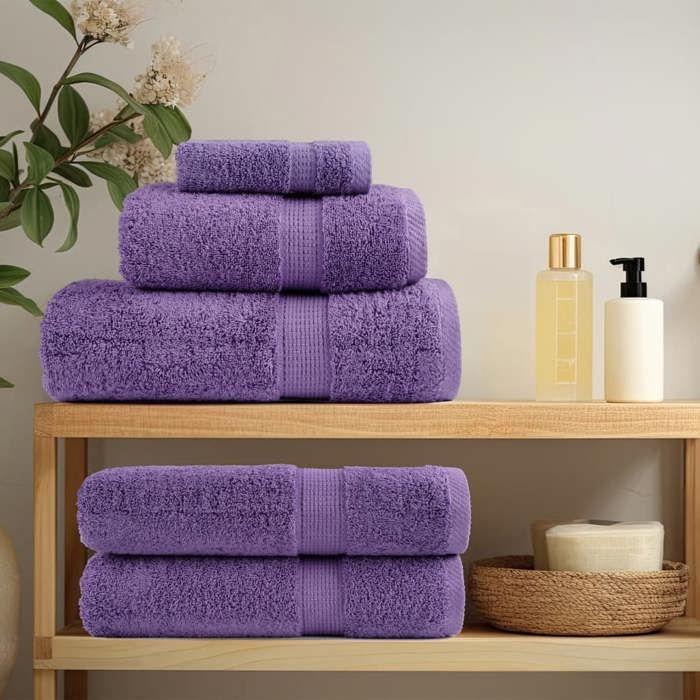 VidaXL Superior Quality Guest Towels 4 Pcs, Bath Sheets, Hand Towels, Face Towel Bathroom, 137351