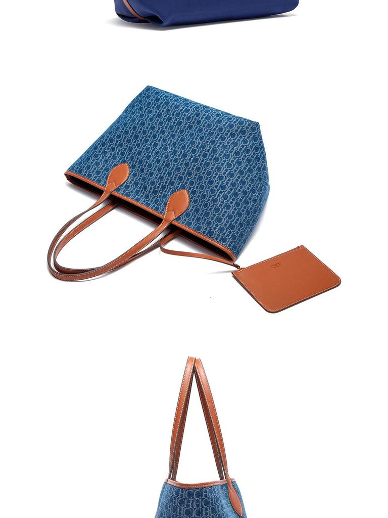 CHCH Женская джинсовая сумка-тоут на плечо и через плечо большого объема Летняя