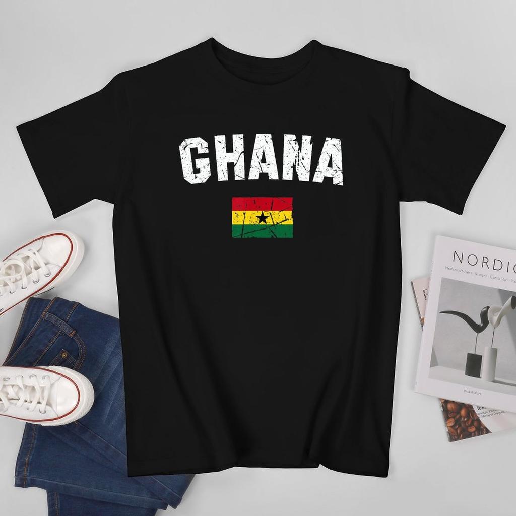 More Design Ghana Flag Ghanaian Unisex Tshirt Tees Tshirt Oneck T Shirts Unisex Boys Clothing 100 Cotton
