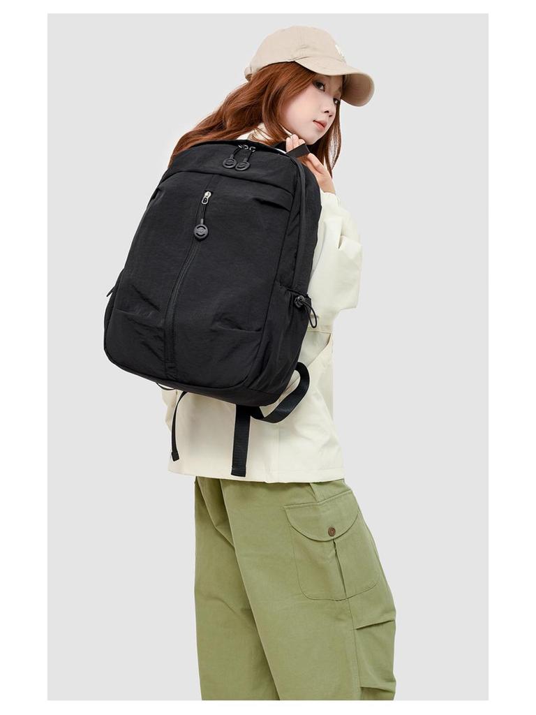 High Capacity Student Backpack – Versatile, Stylish, Lightweight Travel Bag In Solid Colors