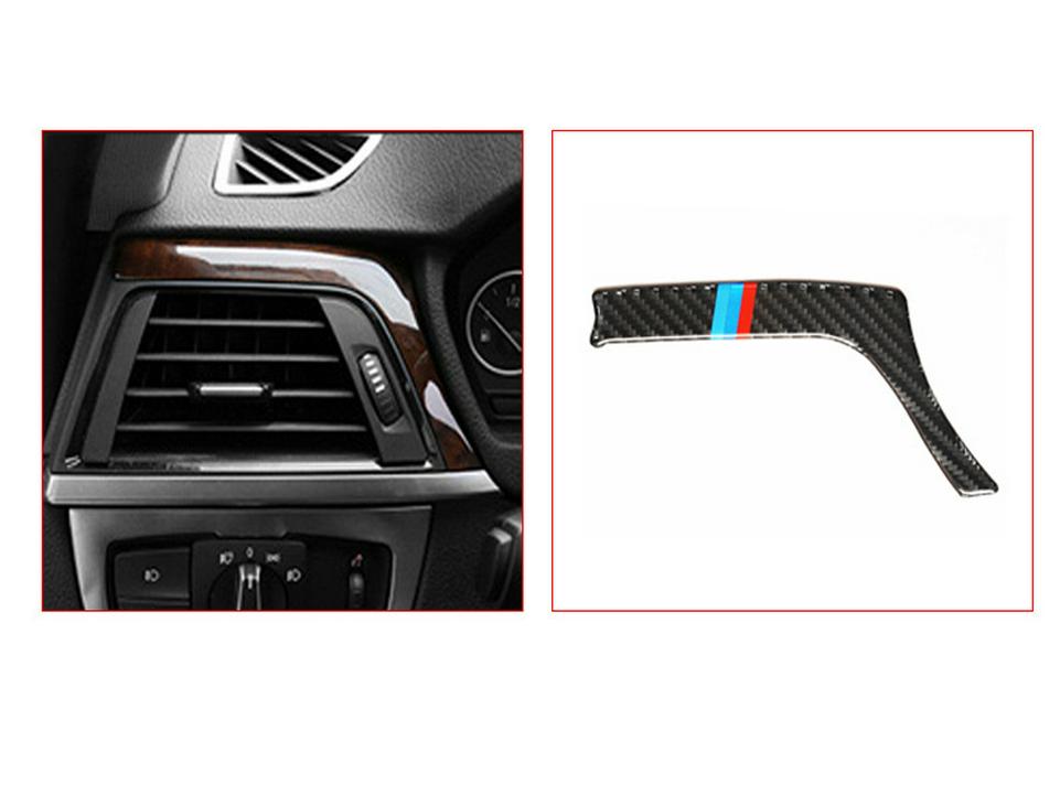 Наклейка на интерьер из углеродного волокна для BMW 3 Series GT - Накладка на передний левый воздуховод для 320i/320li