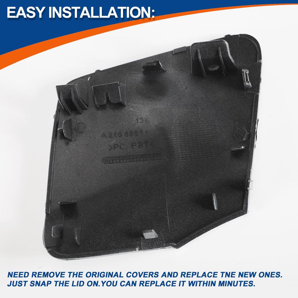 ACROPIX Передний буксировочный крюк бампера Diamond для Mercedes и Benz CLS W218 CLS550 Часть 1 шт. Крышка, Серебристый, 2015-2018, Номер A2188850626,