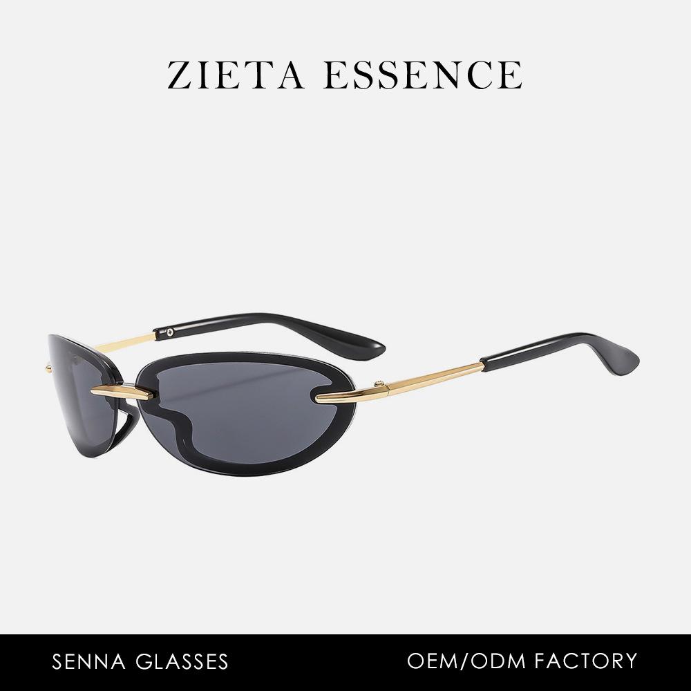 Солнцезащитные очки в стиле ретро-овал в гонконгском стиле, уличная фотография, отпуск, солнцезащитные очки с отделкой, женские очки