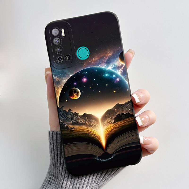 Защитный противоударный мягкий чехол для телефона Tecno LC7/Pouvoir 4/Pouvoir 4 Pro/LC8/Spark Power 2 Черный чехол Уникальный дизайн Обложка