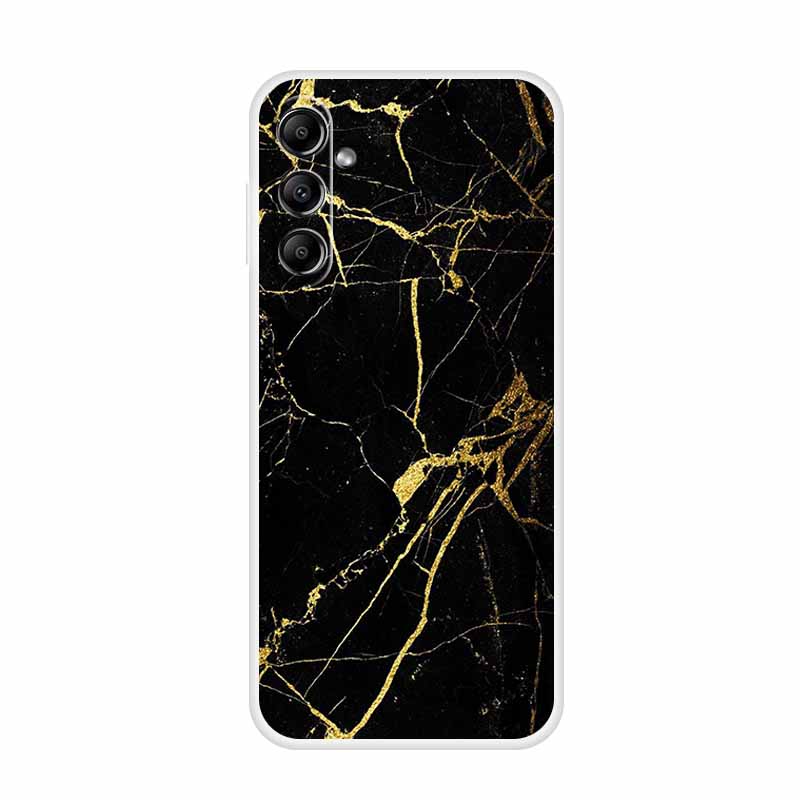 Для Samsung Galaxy A14 A34 A54 5G Мраморный Мягкий Чехол Силиконовый ТПУ Задняя Крышка Телефона Coque для Samsung A 54 34 14 4G Мультяшные Fundas