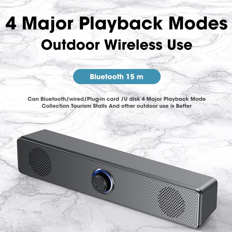Звуковая система домашнего кинотеатра Bluetooth-динамик 4D Surround Soundbar Компьютерный динамик для телевизора Звуковая панель Сабвуфер Стерео музыкальная шкатулка