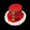 Red Green Black Santa Hat Christmas Party Snowman Lincoln Hat Carnival Party White Plush Edge Christmas Hat for Men and Women tk2