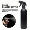 250/500ml All-Black Plastic Spray Bottle for Glass Cleaning and Watering
