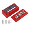 DC48V 300A Power Distribution Block M10x4 Terminal Dual Row Bus Bar Barrier Strip for 12‑48V Cars Tr