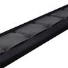 Amumu Guitar Strap, Black SBR Foam Padded Guitar Strap with Strap Block & Headstock Strap Ties for Acoustic, Electric, and Bass Guitars - 3.3" Wide