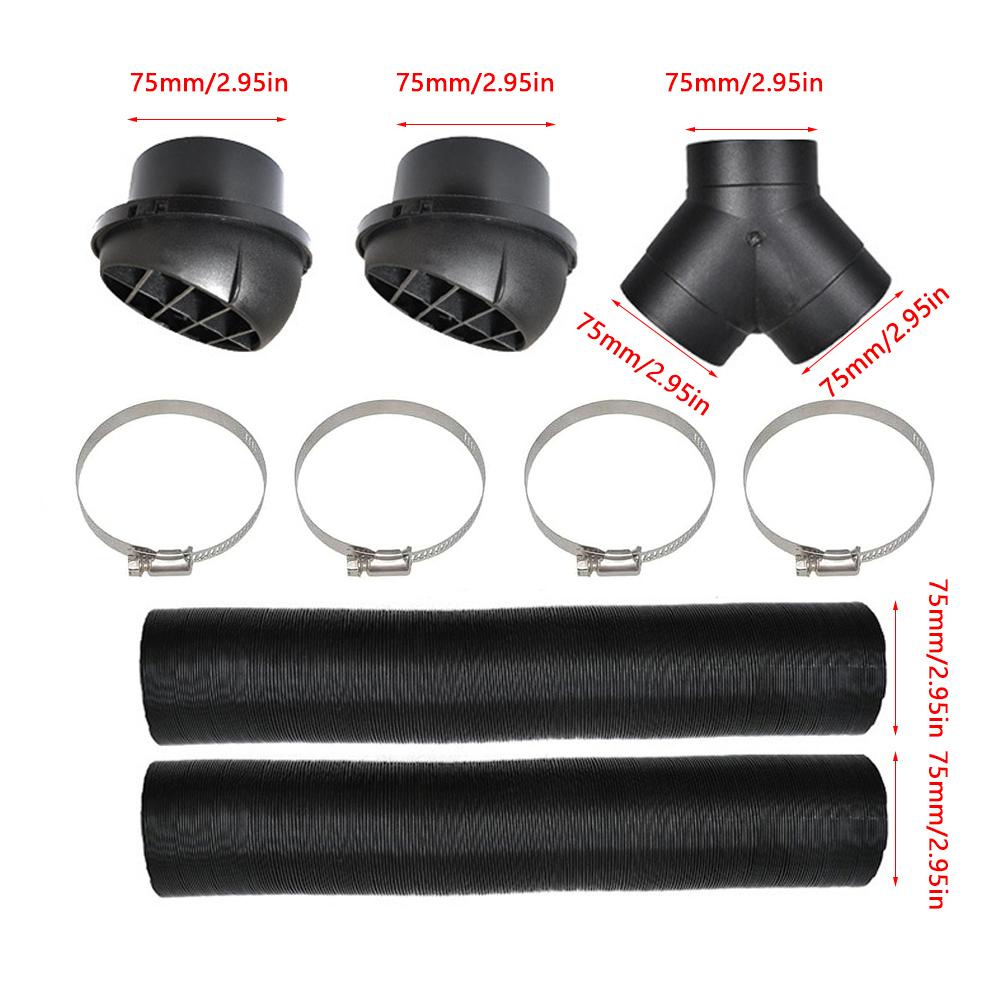 75 мм автомобильный обогреватель Y-образный соединительный патрубок воздуховода выход теплого воздуха для Webasto Eberspacher Propex парковочный дизельный обогреватель