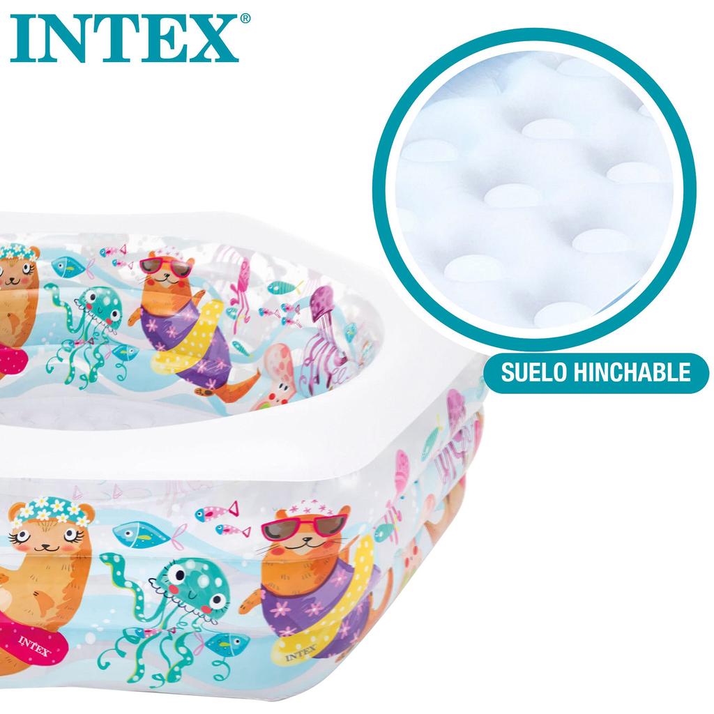 Бассейн INTEX Ocean Leaf, 191 x 178 x 61 см, 56493 [Официальный японский товар] [Рисунок не может быть выбран]