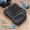 One-handed Keyboard Colorful Mechanical 35 Keys with Mobile Phone Throne PUBG Handle Mobile Game Chicken Eating Artifact