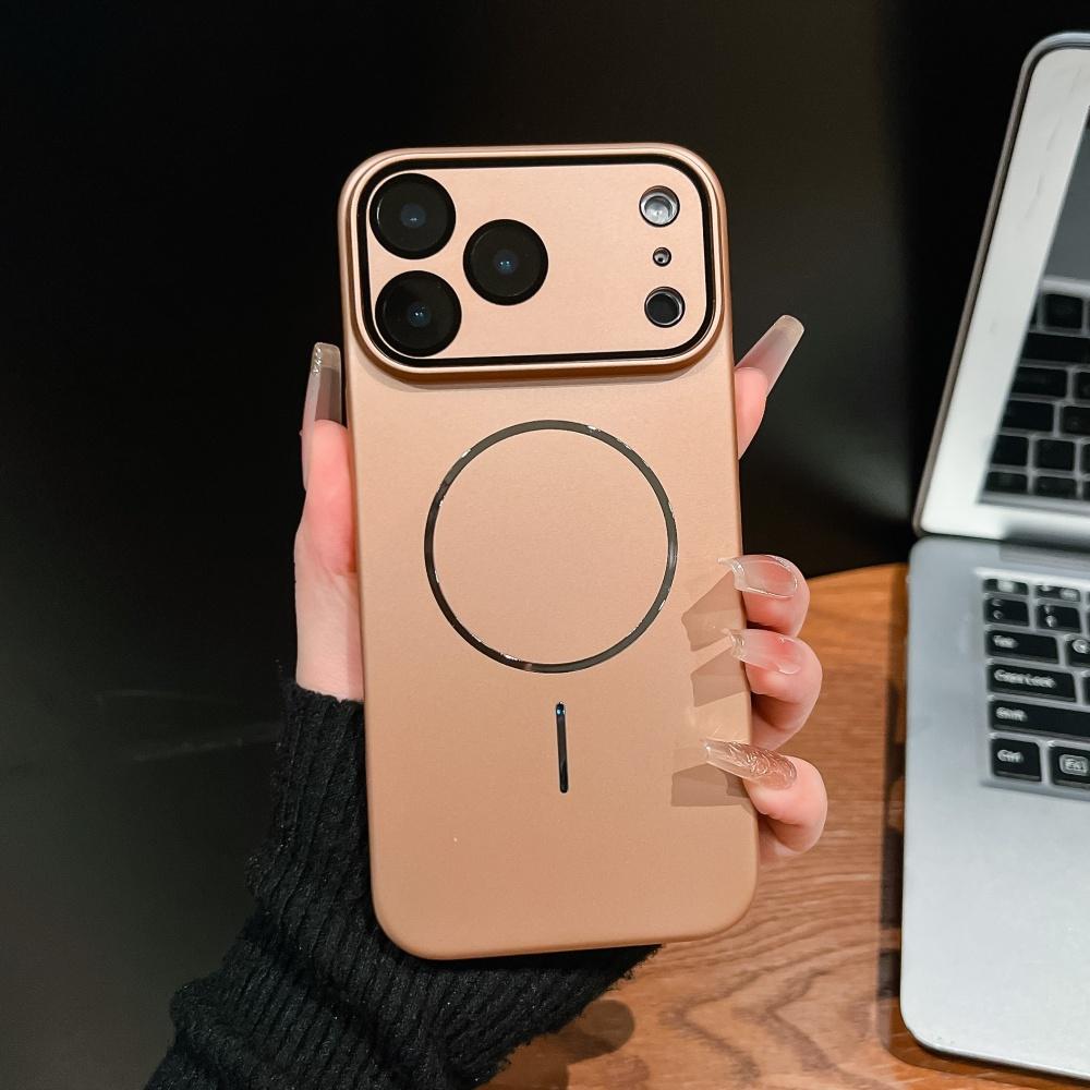 Тонкий чехол для телефона Magsafe для iPhone 17 16 15 14 13 12 11 Pro Max Plus, магнитный, для беспроводной зарядки, защитная крышка для объектива