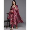 Индийский Болливуд Курти Брюки Дупатта Комплект Женский Дизайнерский Топ Туника Сальвар Костюм VFP-1857a