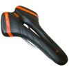 GORIX Bicycle Saddle with Memory Comfortable Bottom Seat Soft Compatible with Road Mountain and Black X Orange Foam, [Thick Cushion, Opening] Bikes,
