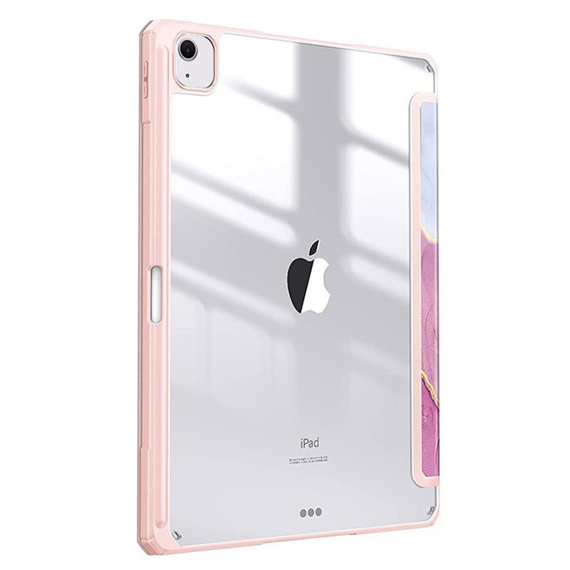 Оптовые закупки для iPad Air 13 (2025)/(2024) Чехол-подставка трифолд из узорчатой кожи+ТПУ+акрила для планшета