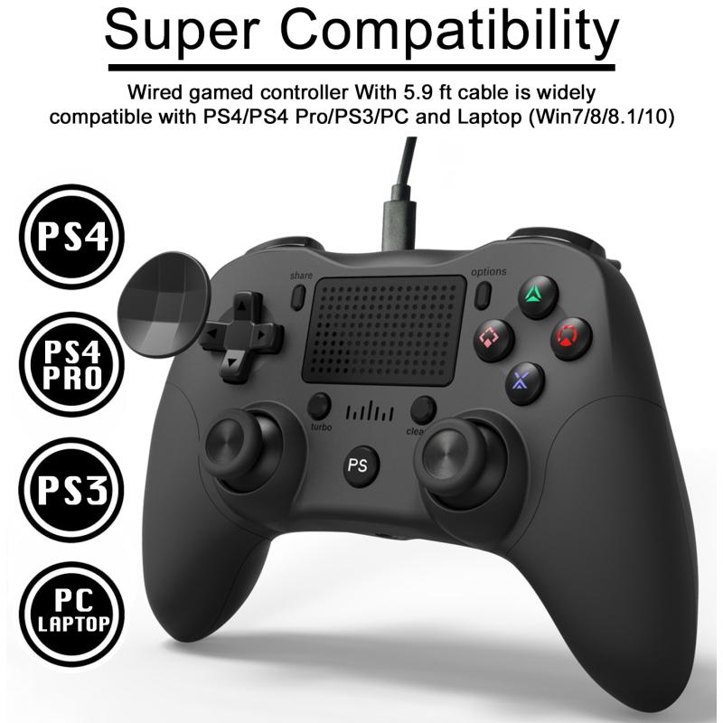 PS4 Wired Game Harder MB-P912W GamePad Gaming Controller Много цветов GamePad