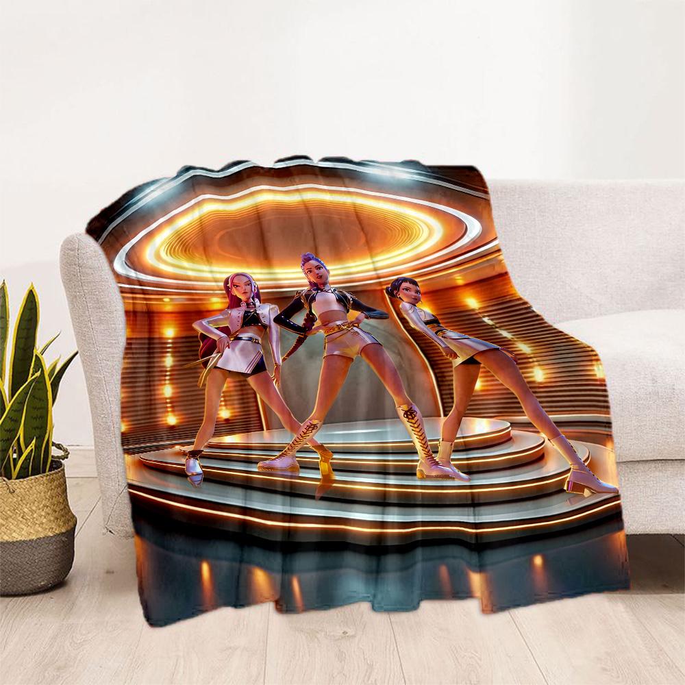 Futuristic Fashion Party Blanket Ultra-Soft Great for Couch Office Chair Picnics Four Seasons Universal Playful Design