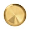 Stainless Steel Serving Dishes Barbecue Plate Thickened Round Plate Golden Dessert Plate