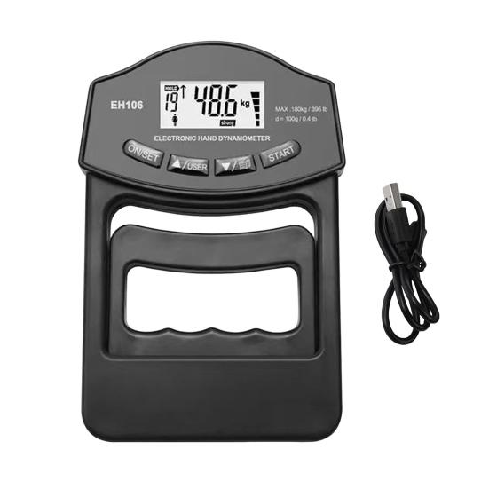 Электрический тестер силы захвата светодиодный динамометр регулируемый дисплей рукоятка 396 фунтов/180 кг измеритель захвата