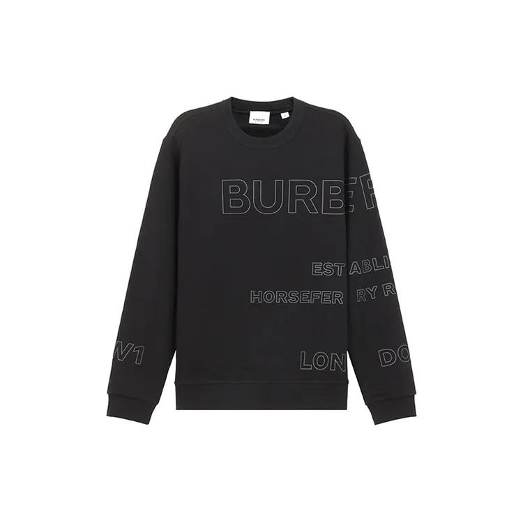 Burberry Sweatshirt Men's Black (Unisex) Sweatshirts 80375531
