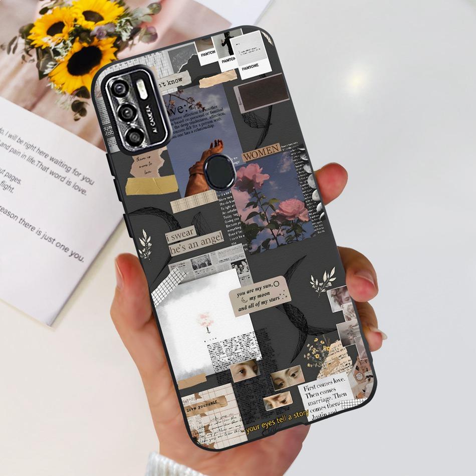 Для ZTE Blade A7s 2020 Чехол Zte A7020 Blade A7s 2020 Модный Крутой Рисунок Черный Силиконовый Мягкий Чехлы для Телефона