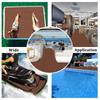 Dark Brown EVA Foam Faux Teak Boat Deck Mat Decking Sheet Yacht Flooring Anti Skid Mat Self Adhesive Vehicle Pad 2400x450x6mm