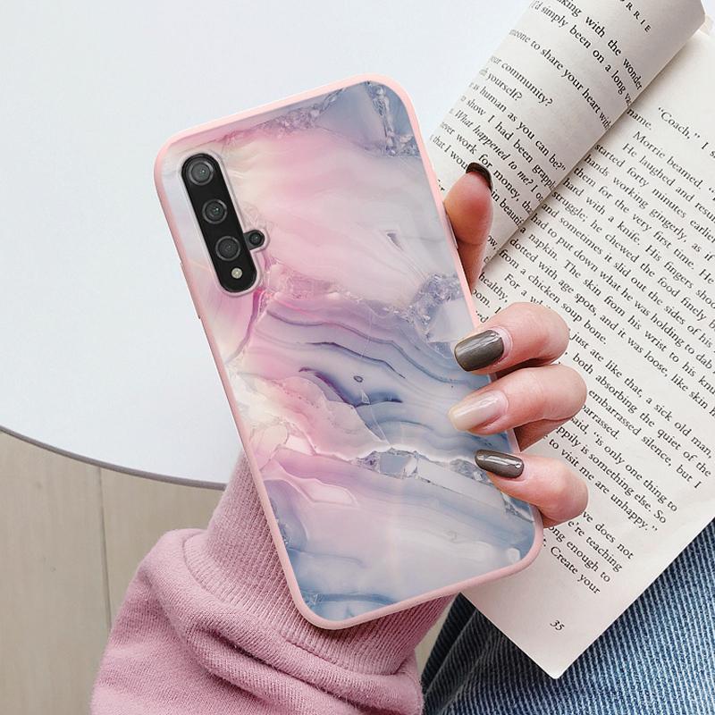 Чехол для телефона с мраморным узором для Huawei Nova 5T Защитный чехол Мягкий Funda для Huawei Nova 5T Nova5T 5 T Силиконовый чехол Capa