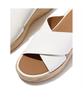 Fitflop Женские эспадрильи на платформе с кожаным клином и перекрестными ремешками - Urban White (Ft64K2D231)