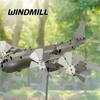 B-29 Super Fortress Windmill, Personalized Metal Windmill Wind Energy Wind Sculpture Airplane Windmill Wrought Iron Windmill