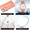 Simple Fashion Casual Business Watch Japanese Quartz Movement 40mm Dial Genuine Leather Band Unisex Band Rose Gold Case White Men's Ultra-thin 6.5MM