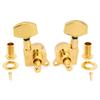 Musiclily Pro L3R3 Locking Tuning Gear Large Hex for Gold Pegs, 181 Ratio, Buttons, 45° Screws, Acoustic/Electric Guitars,