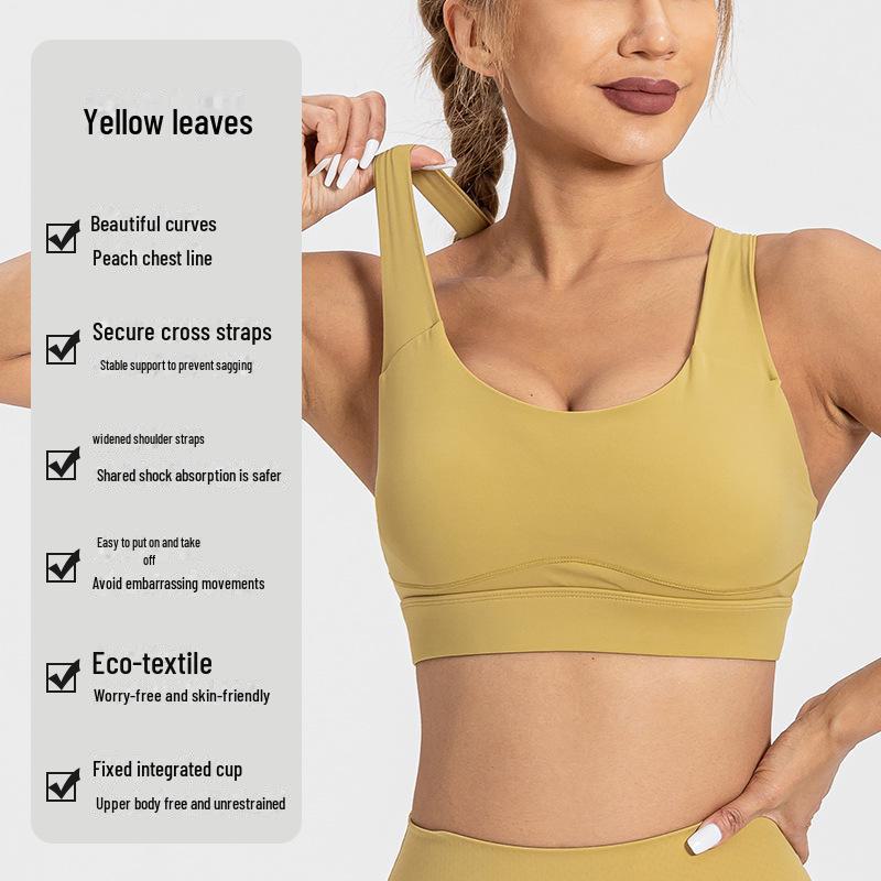 Женский большой широкий бретелька высокоинтенсивный ударопрочный спортивный бюстгальтер для йоги и бега