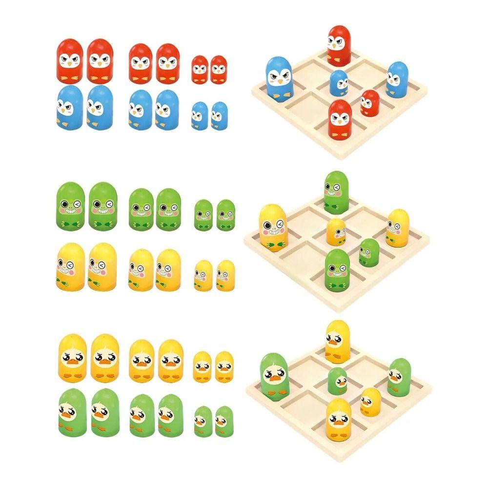 Interactive Tic Tac Toe Board Game 2 Players XO Chess Board Toys  Children/Kids