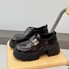 2025 новые ленивые маленькие кожаные туфли в британском стиле женские туфли-лодочки Мэри Джейн на одной педали повседневные универсальные лоферы туфли-бини