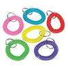 10pcs Coil Stretch Wristband Keychain