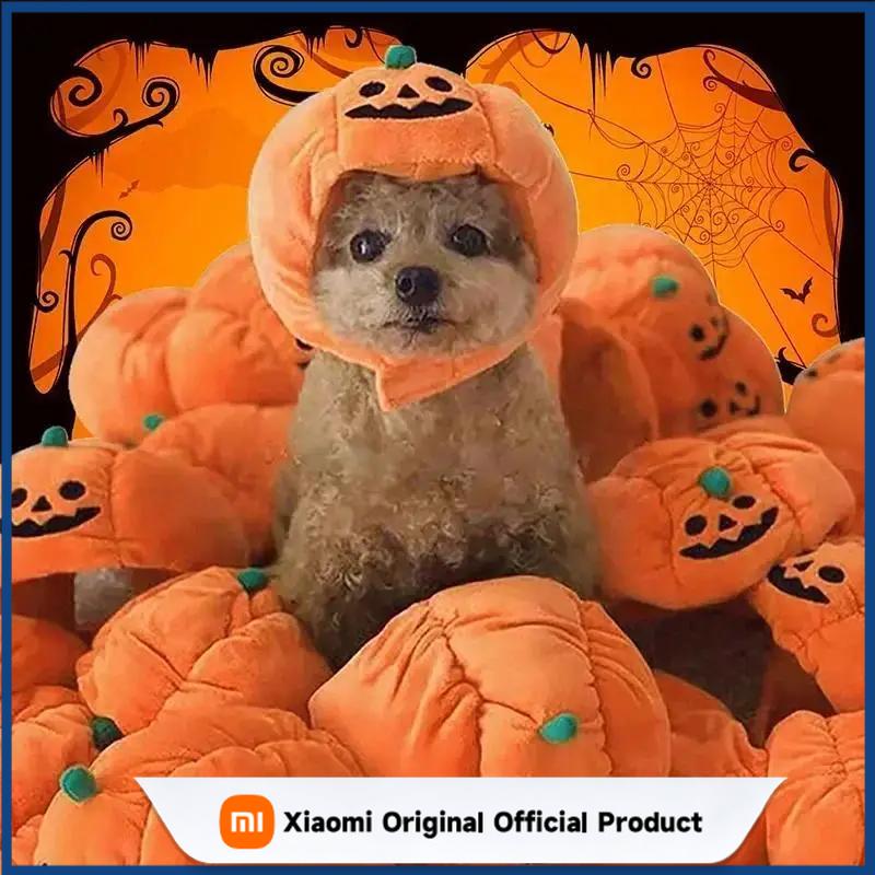 Xiaomi 2026 Pet Cat Dog Pumpkin Hat Halloween Ghost Day Decorative Supplies Small Medium And Large Dogs Teddy Fadou Headgear