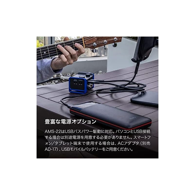 ZOOM Zoom AMS-22 Audio Interface Black 2-in/2-out USB-Type-C Pocket Size 85 Grams Compatible with Windows/Mac/iOS/Android