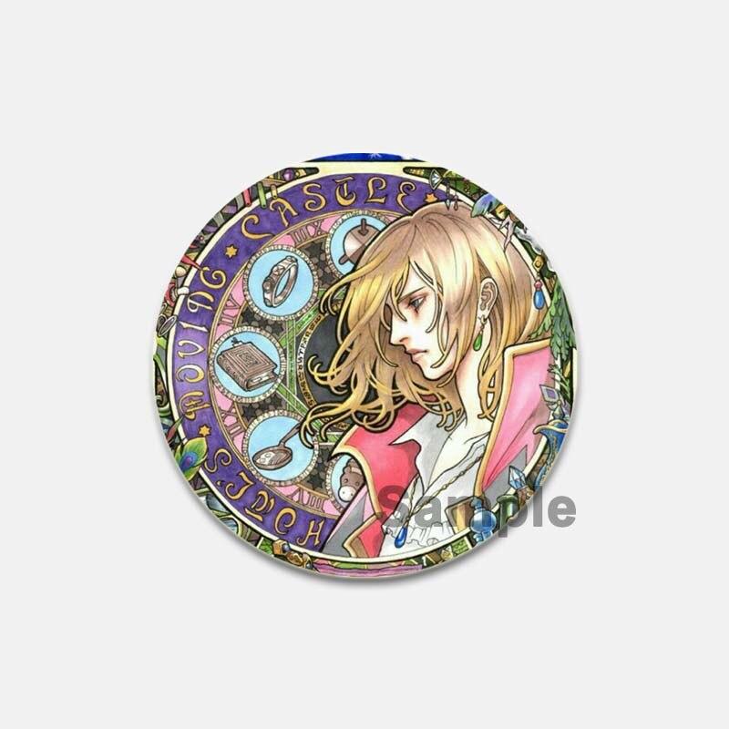 58 мм Ghibli Studio брошь мультфильм «Ходячий замок Хаула» значки для косплея эмалированные булавки коллекция нагрудник для рюкзаков декор одежды