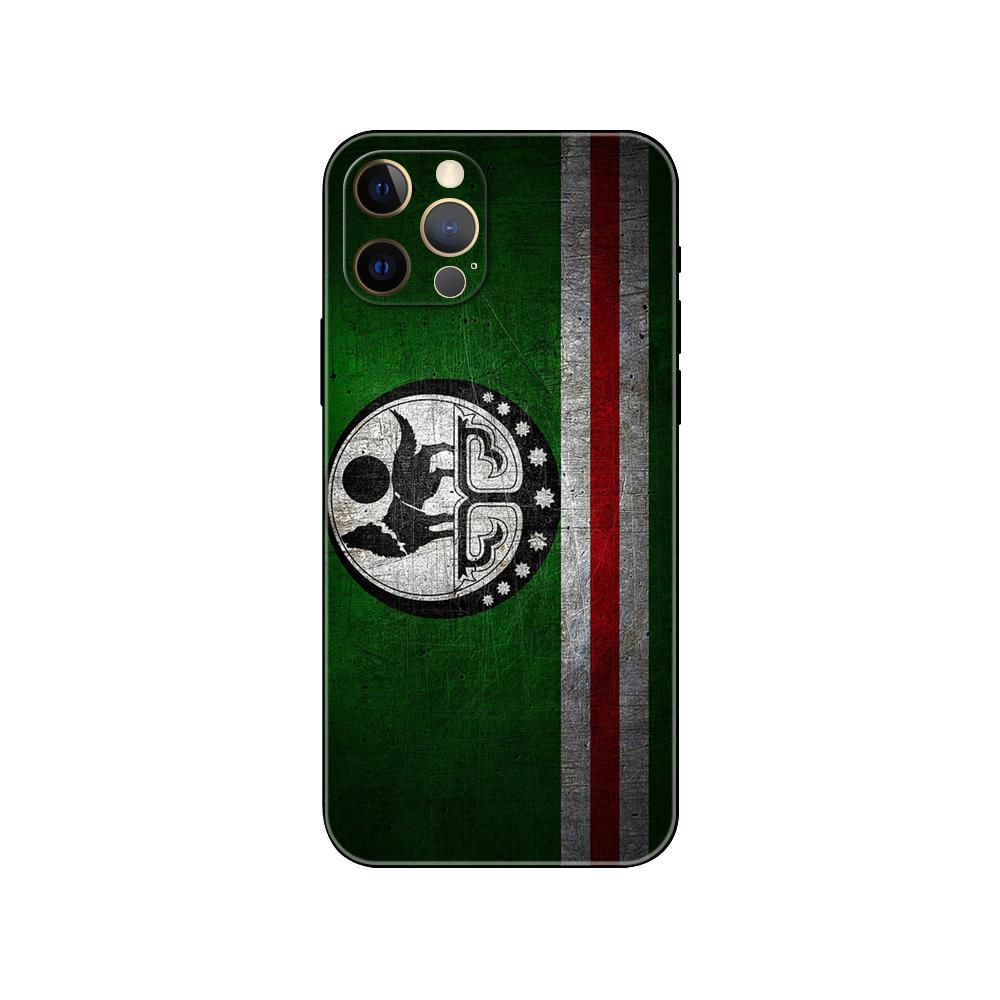 Chechen Coat Of Arms Phone Case for Iphone 5 5s 2020se 6 6s 7 8 Plus X 10 XR XS 11 12 13 Mini Pro MAX Black Tpu Back Cover