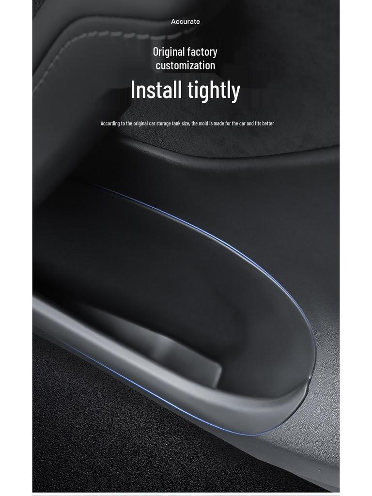 Подходит для Tesla Model Y/3 Facelift - Полностью закрывающийся коврик для отсека в двери.
