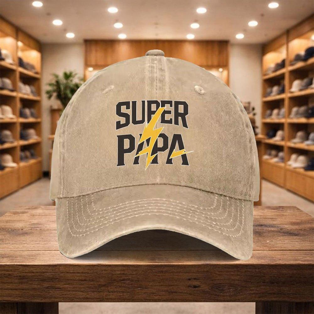pc Baseball Cap a Casual Duckbill Hat SUPER PapaS New Versatile Hat Adjustable Sports Cap Suitable for Vacations Travel A