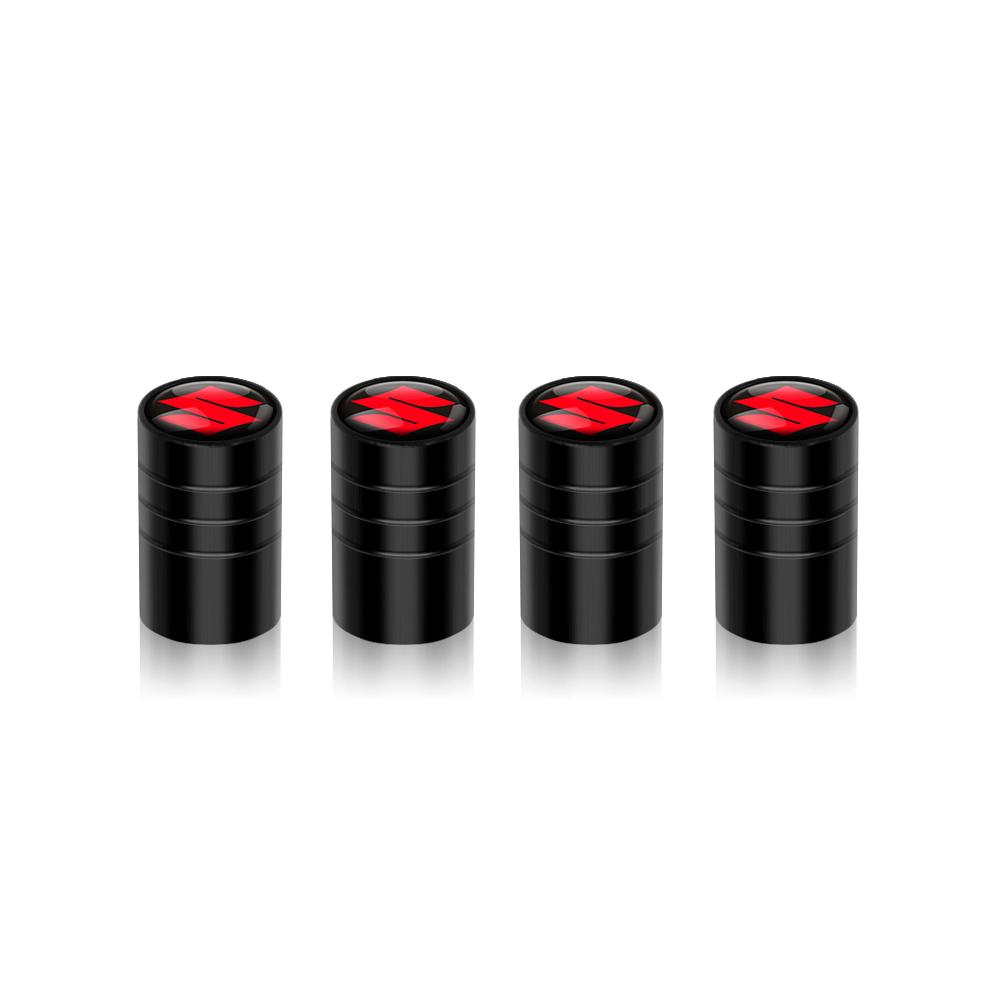 SCCF4 4PCS Metal Car Wheel Tire Valve Air Stem Cap Cover For Suzuki ALTO Samurai Grand Vitara Baleno SX4 Swift Jimny IGNIS Accessories