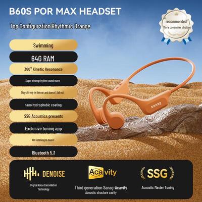 Спортивные наушники с костной проводимостью SANAG B60SProMax