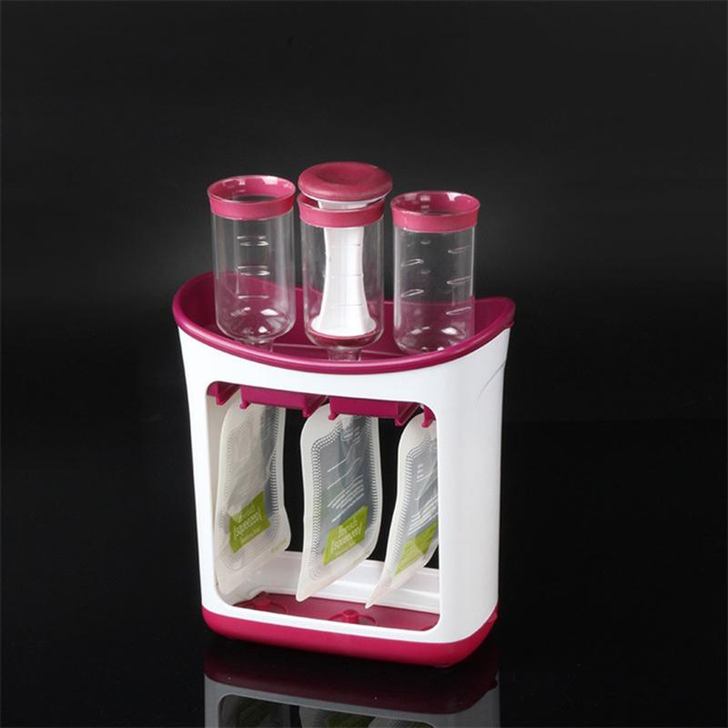 Squeeze Station Squeeze Maker With Storage Pockets Squeeze Food Station Homemade Baby Food Dispenser Juice Storage