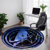 1 шт. Круглый ковер Star Trek для офиса, коврик для помещений, подходит для офиса, под офисные стулья, спальни, гостиной, домашнего декора, декора комнаты