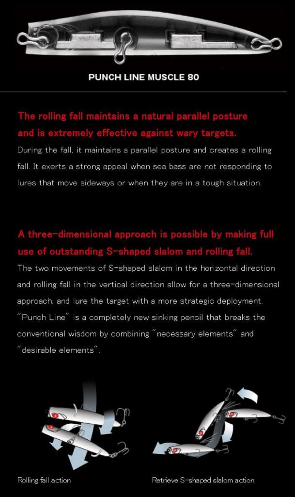 Apia Punch Line Muscle 80 Тонущая приманка Pencil 05 (6876)