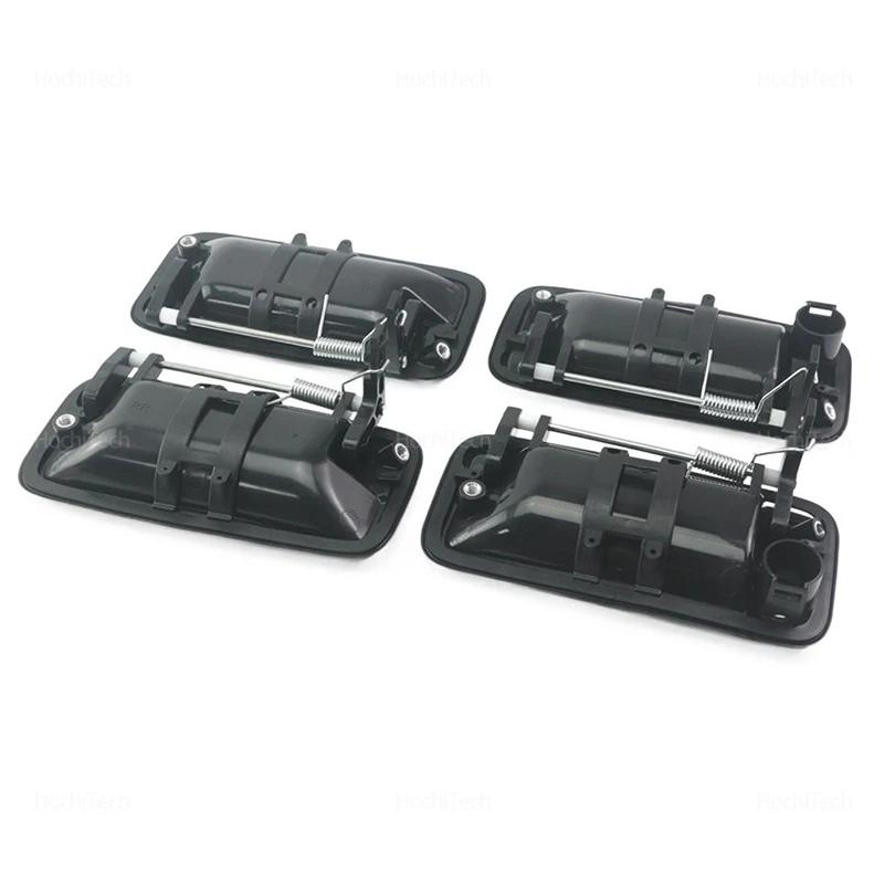 Черные Наружные Ручки Двери Передние Задние для Chevrolet Suburban Tahoe C1500 1995-2000 для GMC Yukon 15742229 15742230